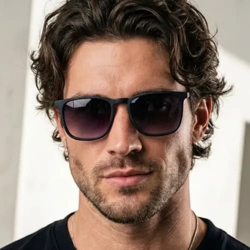 Óculos de Sol Quadrado Masculino NTF UV400