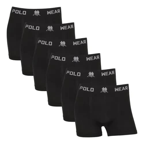 Kit 6 Cuecas Boxer Polo Wear Microfibra Sem Costura por R$ 49 (Cupom MODAML)