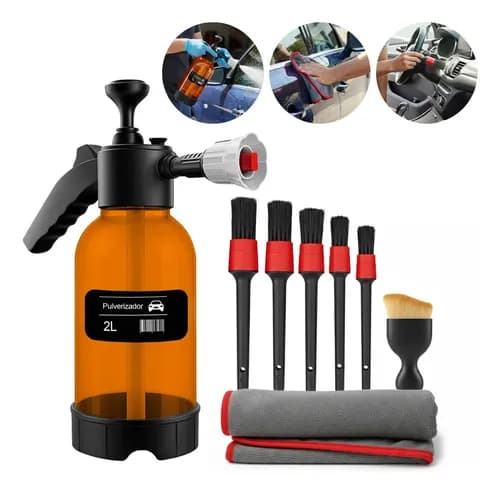 Kit Pulverizador Profissional Híbrido 2L Laranja + Acessórios