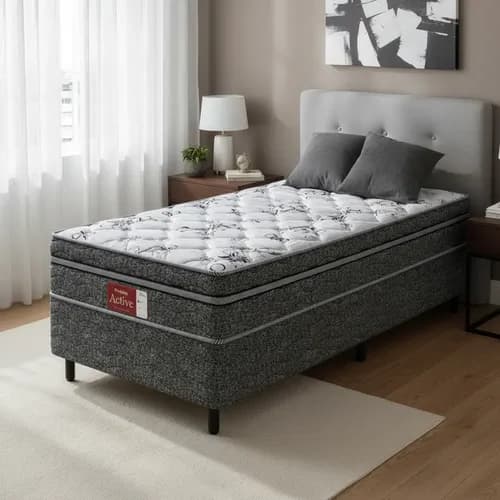 Cama Box Conjugada Probel Solteiro Espuma D28 Ortopédica por R$ 365 (com cupom)
