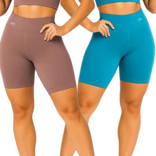 Kit 2 Bermudas Femininas Modella Blackout Zero Transparência
