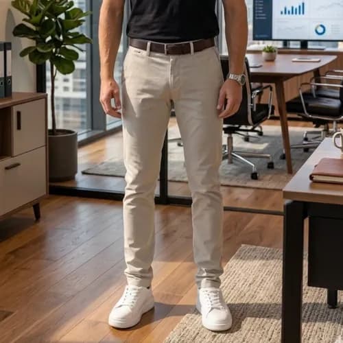 Calca Sarja Masculina Slim Alfaiataria com Bolso Faca (Cupom MODAML) por R$ 67