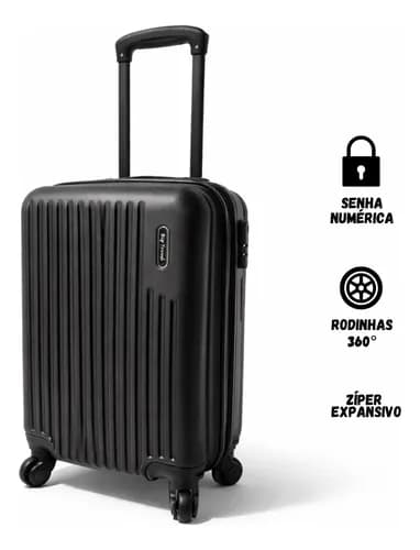 Mala de Viagem de Bordo Pequena com Rodinhas 360