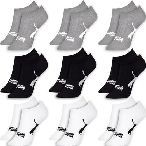 Kit 9 Pares Meias Puma Soquete Invisivel Original por R$ 59,29 (R$ 6,58/par) + Cupom