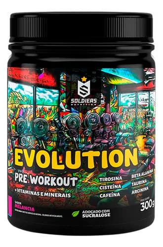Pré-Treino Evolution Workout 300g Soldiers Nutrition Melancia