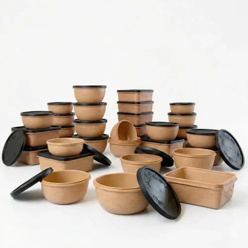 Kit 21 Potes Plásticos com Tampa Livre de BPA