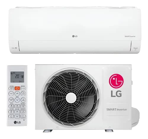 Ar Condicionado LG AI Smart Inverter Voice 9000 BTUs Frio Branco em oferta