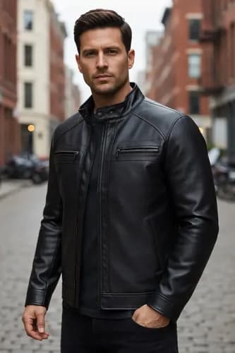 Jaqueta de Couro Masculina Slim Resistente por R$109 com Cupom