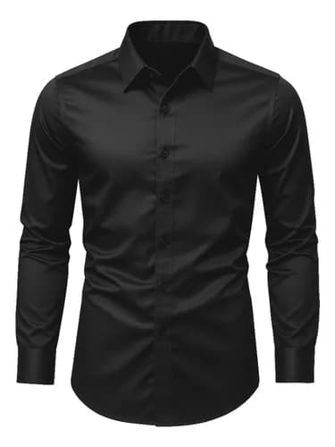 Camisa Social Masculina Slim Fit Premium Passa Fácil com Cupom