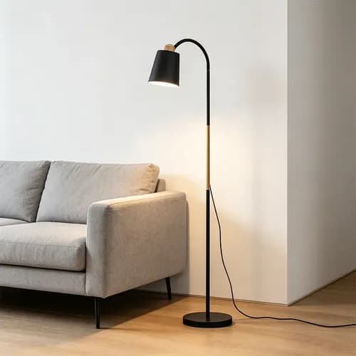 Luminária de Chão Articulada (Abajur de Piso) por R$ 124 com Cupom PARACASA