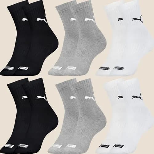 Kit 6 Pares de Meias Puma Cano Médio em Algodão por R$ 49,38 (cupom MODANOML)