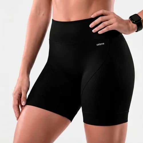 Short Selene Poliamida Zero Transparência Sem Costura - Bermuda Feminina