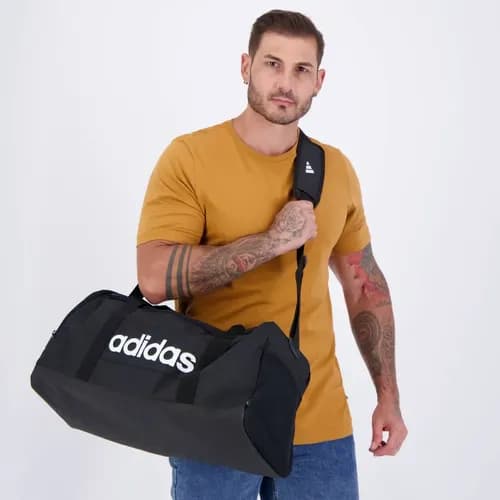 Mala Duffel Linear Media adidas por R$ 175,52 no Pix