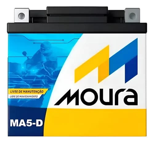 Bateria Moura para Moto (Titan/Fan/Biz/Bros/Fazer/XRE/CRF/PCX 125/150/160) por R$ 126 com cupom