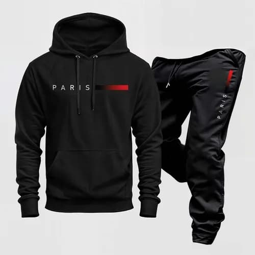 Conjunto Moletom Unissex Paris Blusa e Calça Confortável