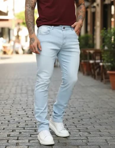 Calça Jeans Masculina Skinny com Lycra Premium por R$48