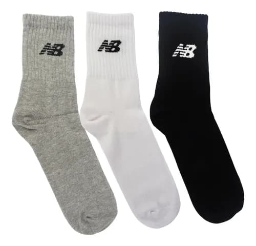 Kit 3 Meias New Balance Cano Longo Unissex