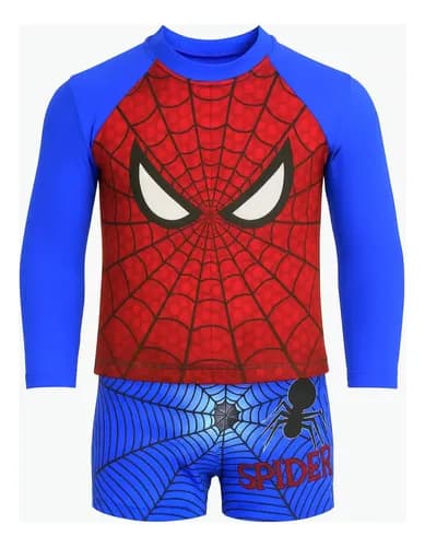 Conjunto Praia Infantil Proteção UV50+ Blusa e Sunga