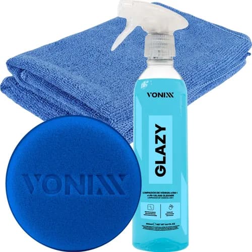 Limpa Vidros Vonixx Glazy 4 em 1 500ml com Aplicador