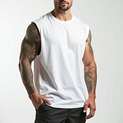 Regata Masculina Oversized Machão Muscle 100% Algodão