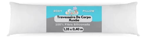 Travesseiro de Corpo Laribaby Antialergico Xuxao 1,35x0,40m com Fronha e Ziper por R$ 38,70