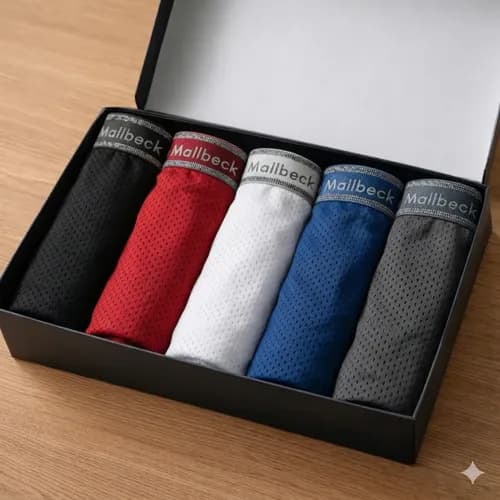 Kit 5 Cuecas Dry Fit Microfibra Premium