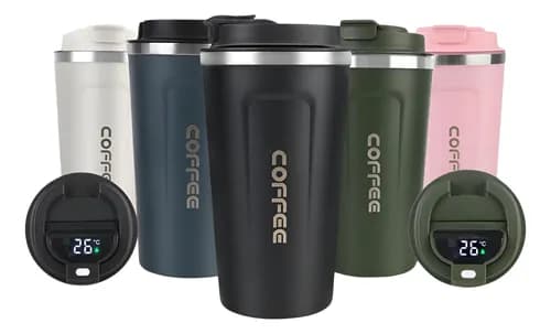 Caneca Copo Térmico Coffee Inox com Tampa Anti-vazamento