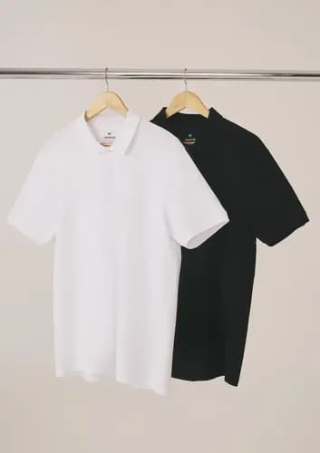 Kit 2 Camisetas Polo Básicas Masculinas Hering