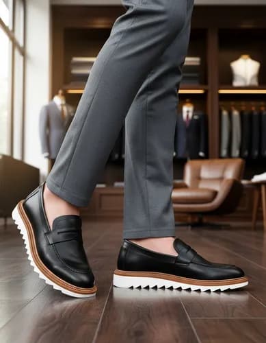 Sapato Mocassim Loafer Gugi Tratorado Conforto