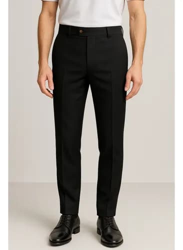 Calça Social Alfaiataria Masculina Slim com Elastano