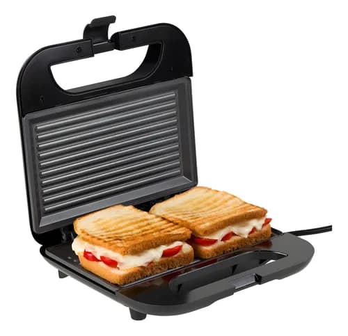 Sanduicheira Grill Elétrico GooDGo 750W Antiaderente Preto