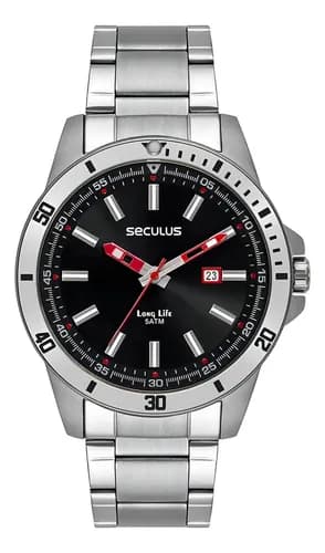 Relógio Masculino Seculus 44204G0SVNA1 Analógico Prata
