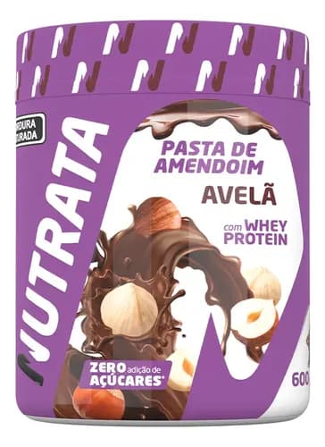 Pasta de Amendoim com Whey Nutrata Avelã 600g