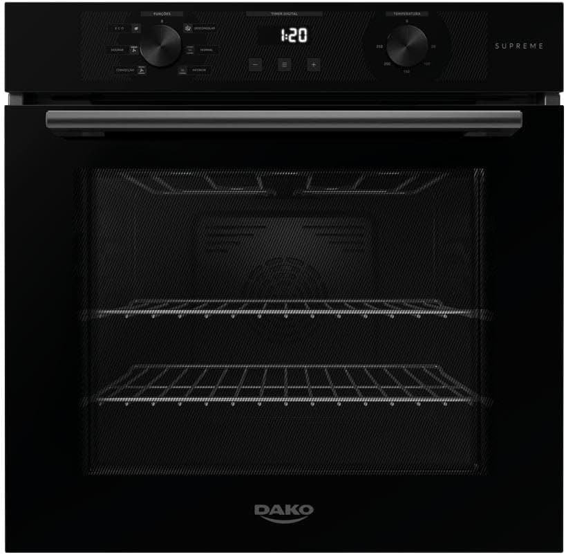 Forno de Embutir Elétrico Dako Supreme 80L Digital Preto 220V com Frete Grátis