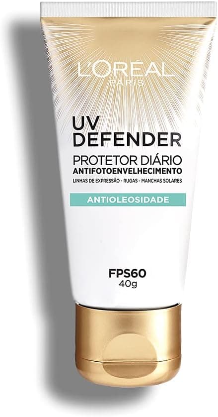 Protetor Solar Facial L'Oréal UV Defender Antioleosidade FPS 60 40g