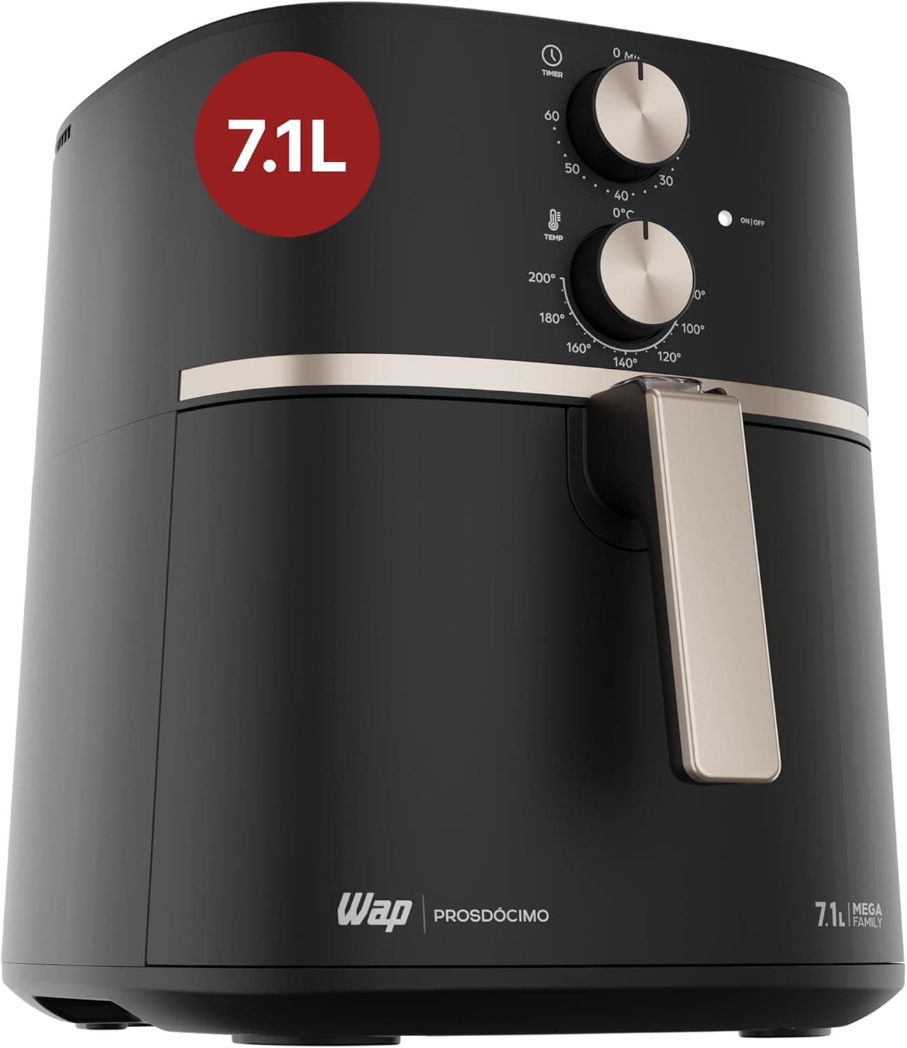 Air Fryer WAP Mega Family 7,1L 1700W 127V por R$ 291 no Pix (Amazon + cupom GOLEADA)