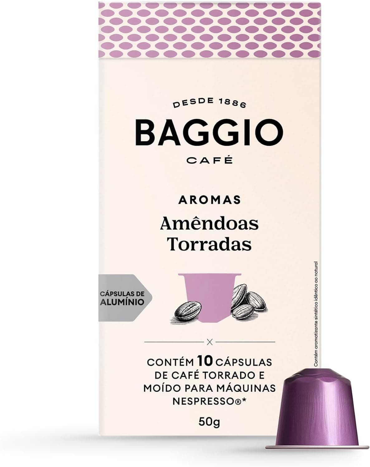 Cápsulas de Café Baggio Amêndoas Torradas (10 un) Compatível com Nespresso por R$ 17,95