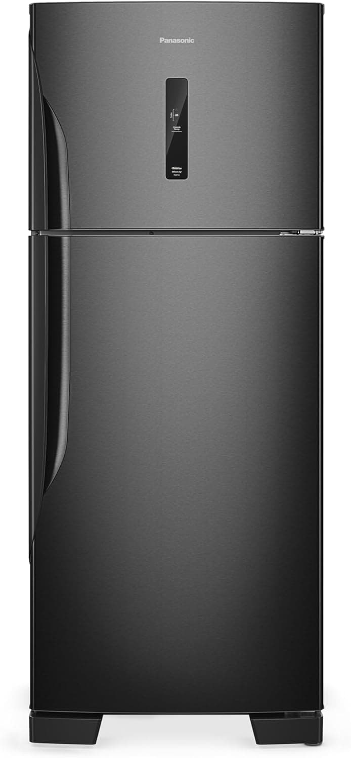 Geladeira Panasonic BT58 446L Frost Free Inverter Black Inox Look 220V com Cupom