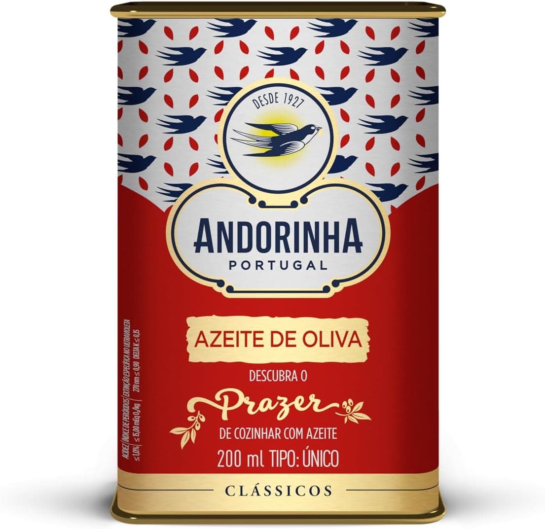 Azeite Andorinha Lata 200ml por R$ 9,90 (frete grátis Prime)
