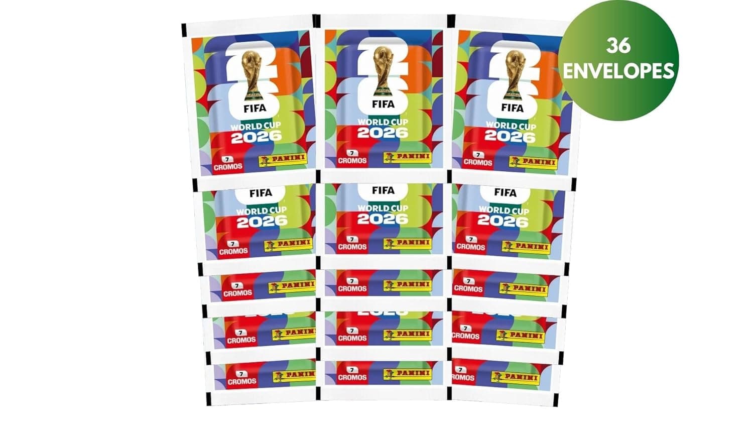 Kit Figurinhas Copa do Mundo 2026 com Cartela + 36 Envelopes em Oferta