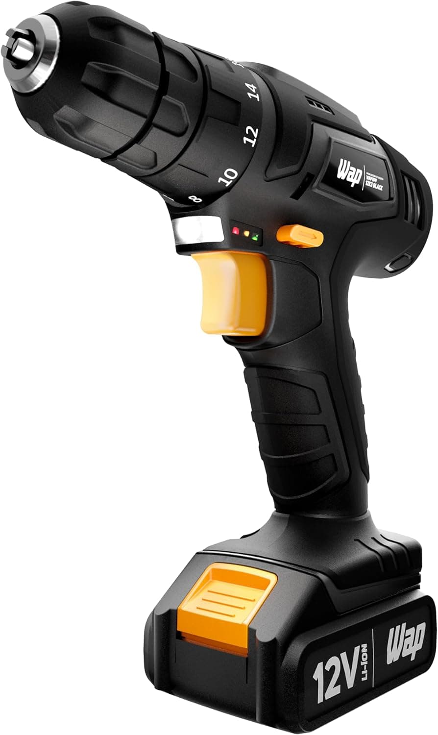 Parafusadeira e Furadeira WAP BPF 12K3 Black 12V com Maleta e 13 Acessorios por R$ 103