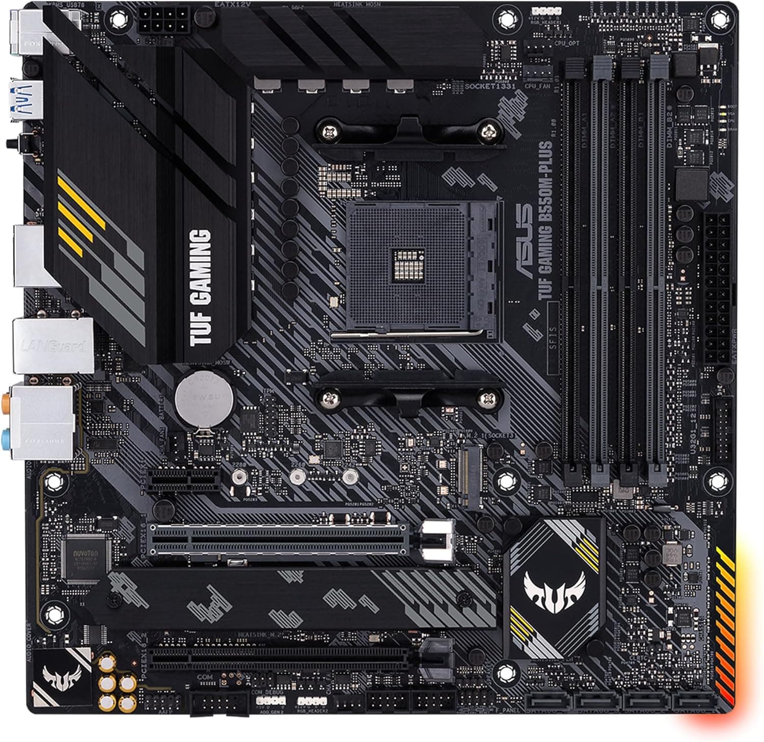 Placa-mae ASUS TUF Gaming B550M-PLUS (AM4, mATX, PCIe 4.0, M.2) por R$ 687 + frete gratis
